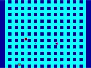 Free online Laser War 2 game screenshot, player tank shooting a laser at an enemy tank, retro tank battle game on PlayArcadeHub