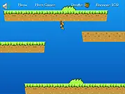 Monkey Manic free online action platformer game jungle climbing ceilings