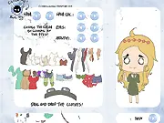 Chibi anime girl dress up game with many clothes, play free online avatar creator on PlayArcadeHub