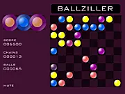 Ballziller online puzzle game, match five balls in a row, free strategy game, high score puzzle on PlayArcadeHub