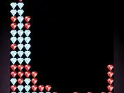 Diamonds Dust online puzzle game, free match-3 game, breaking diamonds high score, play online on PlayArcadeHub