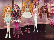 Play Ashlynn and Briar Dress Up free online, high fashion girls game, fairytale dress-up game, style Ashlynn and Briar