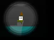 Light Cube Platformer free online game, puzzle platformer in a dark cave, avoiding hazards, PlayArcadeHub