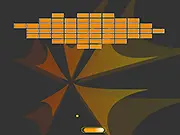 Ball Breaker Arkanoid free online game screenshot showing a paddle, ball, and colorful bricks