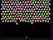 Gems Magic Bubble Shooter free online game, shooting colored gems, match three puzzle game