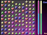 Gems Magic online match three game, free gem swapping puzzle, timed challenge game on PlayArcadeHub