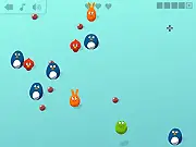 Fragile Fauna game screenshot, mouse cursor avoiding animals to collect marbles, play free online game