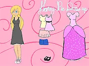 Free online game thumbnail for Honey Pie Dress Up on PlayArcadeHub, featuring a cute girl with colorful fashion