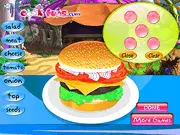 Play Homemade Hamburger free online cooking game. Prepare fresh ingredients like meat, salad, and cheese, then stack them to build the ultimate burger.
