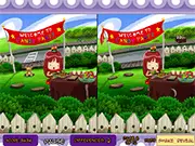 Patty in the Candy Party free online game, spot the difference puzzle, hidden objects game, colorful candy scene