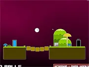 Play Balls in Space 2 free online platformer game, bouncing ball jumping in space levels
