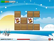 Christmas Gifts Memory online game screenshot, matching pairs of festive gifts, concentration memory game