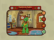 Franklin's Dancing Game screenshot, character grooving in a simple, upbeat free online rhythm game