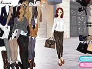 Affordable Work Attire game screenshot, play free online dress up game for professional and stylish office outfits.