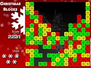 Christmas Blocks flash online game with connected red and green blocks