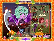 Play Devil Girl Dress Up free online game, design a cute devil costume for her Halloween party on PlayArcadeHub