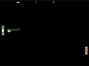 Ponage online game, a two-color paddle (green and gray) batting a ball against a computer opponent, a classic arcade pong game with a twist