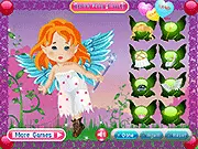 Designing a sparkle fairy, choosing her magical dress, glittery wings, and wand in the free online game Sparkle Fairy Dressup