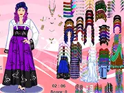 Dress Up The World fashion challenge game screenshot showing five different cultural outfit styles