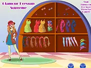 Glamour Dressup Supreme free online urban fashion styling game on PlayArcadeHub