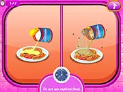Educational game screen for Kitchen Safety Quiz showing household kitchen items and a question about safe food handling