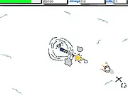 Snowman Attack free online game, snow fort defense, tower defense game, strategic upgrades, PlayArcadeHub