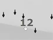 Vector Dodge online gameplay screen, pixel sprite dodging vector graphics, free arcade high-score game