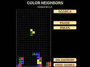 Color Neighbors free online strategic color matching puzzle game on PlayArcadeHub