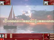 Screenshot of the free online game Buku Dominoes showing classic domino tiles laid out on a virtual table, ready for the next strategic move.