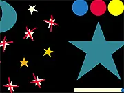 Moon & Stars free online game screenshot, simple puzzle game based on color blending and light mixing on PlayArcadeHub