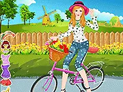 Bicycle Girl Dressup free online game - styling a girl for a cycling trip