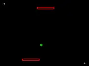 Laser Pong free online game screenshot showing a neon-lit, futuristic ping pong table with two paddles and a laser ball.