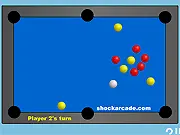 Shockpool online game free, fast-paced billiards game with cue stick, competitive pool game