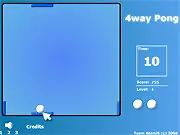 4way Pong multiplayer arcade game screenshot
