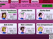 Play My Money Valentine shop management game free online, managing inventory and selling holiday items for profit