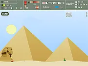 Tanks Online HTML5 artillery game screenshot, two tanks dueling across a battlefield