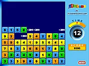 Numbers math puzzle game, free online addition game, clear the board challenge