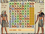 Pharaoh's Treasure game, free online match 4 puzzle game, geometric tile matching