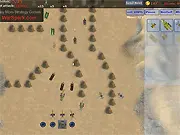Storm Tower Defense Online game screenshot, showing turrets defending a base against enemy units