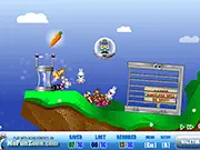 Play Rabbit Rustler free online puzzle game, save rabbits from a crazy farmer with carrots