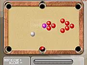 Mini Pool 3 time trial game screenshot, fast-paced billiards puzzle free online