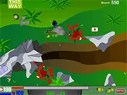 Lost in the Jungle commando shooter game screenshot, soldier fighting militants