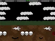 Witchin' Hangover Halloween free online game, witch crossing road like Frogger, classic arcade skill game