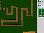 Playing Zombie Tower Defense 5 Free Online, a strategy TD game, placing defensive towers on 4 challenging maps against aggressive zombie waves.