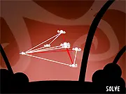 Fly Tangle free puzzle game screenshot, untangle the fireflies online, logic and geometry challenge