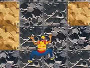 DHL Rock game screen showing a small, yellow DHL delivery truck attempting to climb a steep, brown, rocky mountain slope.