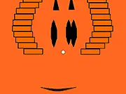 Hallow-Scream! free online game screenshot, a spooky Halloween-themed block-breaking arcade game