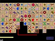 Sertal Tile Connect game screenshot; Free online puzzle game; Match two similar tiles; Remove all tiles quickly.