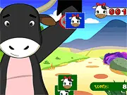 Play Drop the Cow free online physics stacking game for high scores