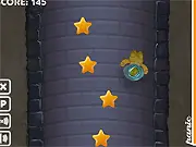 Deep Dive Challenge arcade game screenshot, creature diving deep underwater, free online high-score game on PlayArcadeHub